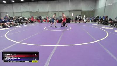 175 lbs Quarters & 1st Wb (16 Team) - Konner Keel, Louisiana Blue vs Matteo Nikolov, Texas Blue