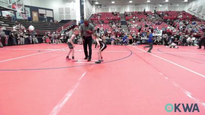 54-58 lbs Consolation - Joslyn Barr, Mannford Pirate Youth Wrestling vs Aeryn Jackson, Locust Grove Youth Wrestling