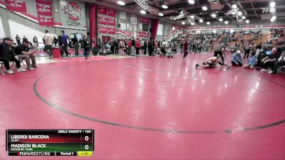 130 lbs Quarterfinal - Madison Black, Newbury Park vs Liberdi Barcena, SLAM