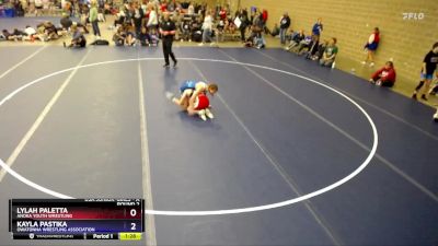 Round 2 - Kayla Pastika, Owatonna Wrestling Association vs Lylah Paletta, Anoka Youth Wrestling