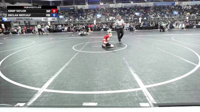 52 lbs Semifinal - Kemp Taylor, East Kansas Eagles vs Declan Metcalf, Purler Wrestling Academy