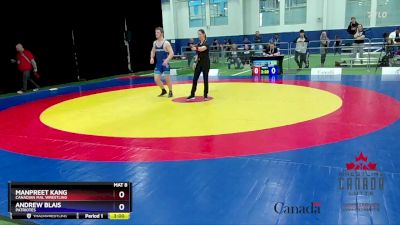 80kg Champ. Round 2 - Manpreet Kang, Canadian Mal Wrestling vs Andrew Blais, Patriotes