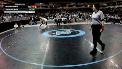 4A 145 lbs Semifinal - Zachary Katz, St. Pius X vs Delano Black, Aztec