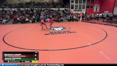 113 lbs Cons. Round 2 - Beckham Cundiff, New Lenox (LINCOLN-WAY CENTRAL) vs Seamus Gahagan, Chicago (ST. RITA)