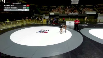 112 lbs Cons. Quarters - Jetzabel Nava, Southwest Stallions Wrestling Club vs Evelyn Mariscal, Swamp Monsters Wrestling Club