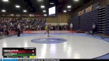113 lbs Champ. Round 2 - Izaiah Padilla, Pueblo County vs KEEGAN ZEIGLER, Cedar Cliff Hs