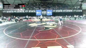 Girls 1B/2B/1A 135 Cons. Round 5 - Kinsey Christoph, Omak (Girls) vs Bailey Womack, Ilwaco (Girls)