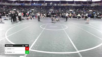 174 lbs Semifinal - Jackson Jones, MoWest Championship Wrestling vs Gary Walker, Terminator Wrestling Academy