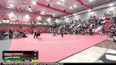 144 lbs Cons. Round 2 - Nickolas Gonzalez, Grandview vs Joaquin Santoy, Davis