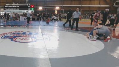 170 lbs Semifinal - Joseph Schinder, Blair Academy vs Teag Sanderson, M2
