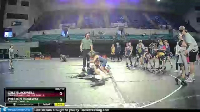 45 lbs Round 3 (3 Team) - Cole Blackwell, Team Bear Wrestling Club Navy