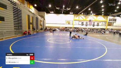 141B lbs Rr Rnd 1 - Evan Mougalian, Penn vs Daniel Miranda, Arizona State