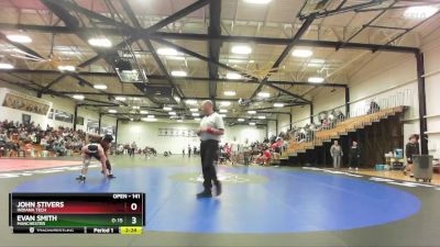 141 lbs Champ. Round 2 - John Stivers, Indiana Tech vs Evan Smith, Manchester