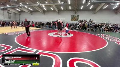 285 lbs Champ. Round 1 - Barrett Dworak, Fort Collins vs Isaac Clay, Cheyenne East