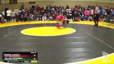 83 lbs Champ. Round 1 - Manuel Cacoilo, Daniel Cormier Wrestling vs William McConnell, Albiani Middle School