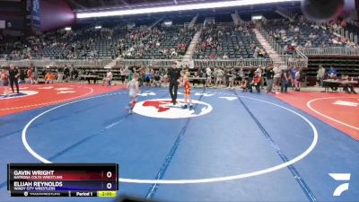 70 lbs 1st Place Match - Gavin Wright, Natrona Colts Wrestling vs Elijah Reynolds, Windy City Wrestlers