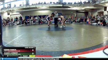 220 lbs Cons. Round 2 - Edwin Garcia, South Bend Wrestling Club vs Kaden Lambert, Mooresville Wrestling Club