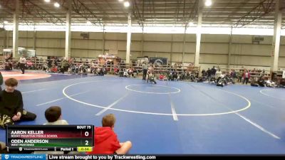 85 lbs Cons. Round 3 - Aaron Keller, Rocky Mountain Middle School vs Oden Anderson, West Mustangs