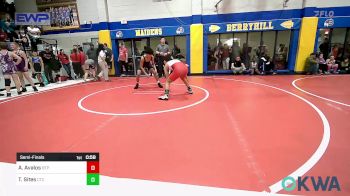 130 lbs Semifinal - Abram Avalos, Tulsa Blue T Panthers vs Trayce Sites, Chandler Takedown Club