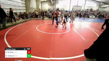 49 lbs Quarterfinal - Brady Buzbee, R.A.W. vs Walker Gibbons, Skiatook Youth Wrestling 2022-23