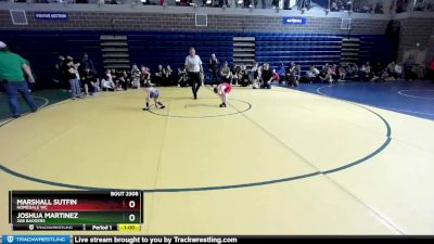 43 lbs Round 2 - Joshua Martinez, 208 Badgers vs Marshall Sutfin, Homedale WC