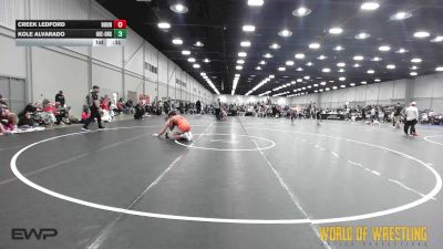 230 lbs Quarterfinal - Creek Ledford, Roundtree 14U vs Kole Alvarado, OK Elite 14U Orange