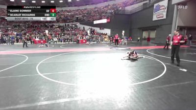 75 lbs Champ. Round 1 - Scarlet Richards, Stoughton Vikings Wrestling Club vs Elaine Sommer, Saint Croix Falls