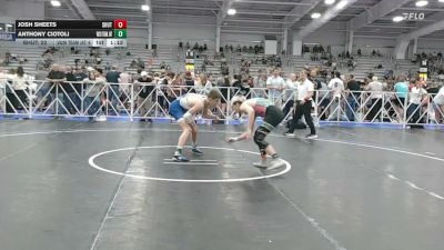 138 lbs Round Of 32 - Josh Sheets, Team Shutt Mutts - HSB vs Anthony Ciotoli, Va26 Elite - HSB