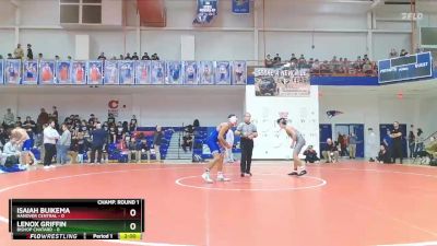 132 lbs Champ Round 1 (16 Team) - Isaiah Buikema, Hanover Central vs Lenox Griffin, Bishop Chatard