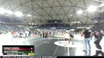 82 lbs Semifinal - Delilah Wiggins, Hoquiam Jr. Grizzly Wrestling Club vs Scarlett Gowing, Wrestling Club Tacoma Slam