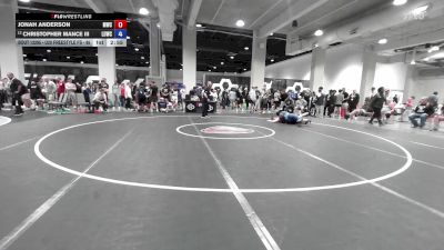 U20 Freestyle FS - 86 lbs Cons. Round 1 - Jonah Anderson, Mustang Wrestling Club vs Christopher Mance III, Level Up Wrestling Center