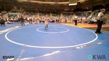 83 lbs Consi Of 4 - Saylor West, Fort Gibson Youth Wrestling vs Katelee Cole, Tulsa Blue T Panthers