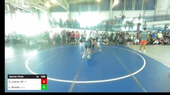 116 lbs Quarterfinal - Anthony Juarez JR, TUF California Wr Ac vs Lyric Brooks, Cougar Club Wrestling