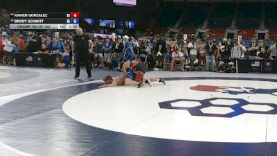 144 lbs Champ. Rd Of 128 - Xavier Gonzalez, South Carolina vs Brody Schmitt, Nebraska