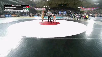 Girls 2A 155 lbs Cons. Round 2 - Autumn Weinke, Centralia (Girls) vs Iraina Swift, West Valley (Spokane) (Girls)