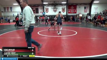 106 lbs Quarterfinal - Carter West, Notre Dame, Burlington vs Colt Boyles, Van Buren County