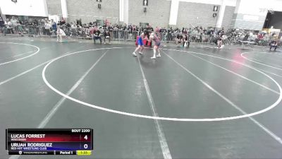 138 lbs Cons. Round 2 - Lucas Forrest, Wisconsin vs Urijah Rodriguez, Red Hot Wrestling Club