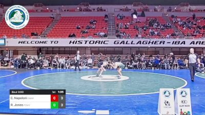 120 lbs 3rd Place - Chase Napeloni, Delbarton High School vs Robert Jones, Poway