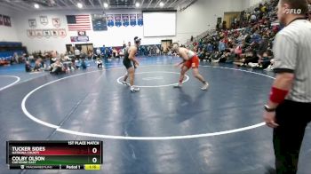 190 lbs 1st Place Match - Tucker Sides, Natrona County vs Colby Olson, Cheyenne East