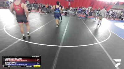 285 lbs Quarterfinal - Lincoln McCarty, River Falls High School Wrestling vs Evan Gratz, Fennimore Wrestling Association