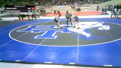 120 lbs Champ. Round 1 - Ethan Davis, Grant County vs Ryan Nickelman, Highlands
