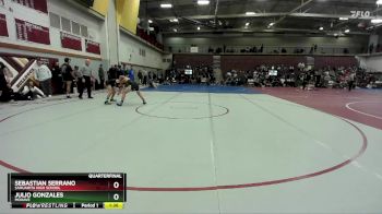 126 lbs Quarterfinal - Sebastian Serrano, Sahuarita High School vs Julio Gonzales, Mohave