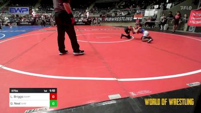 67 lbs Quarterfinal - Luke Briggs, Rampage vs Quentin Neal, Greater Heights Wrestling