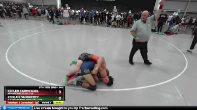 144 lbs Cons. Round 4 - Keegan Daugherty, Yucaipa Thunder Wrestling Club vs Kepler Carmichael, Big Game Wrestling Club