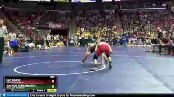 1 lbs Champ. Round 1 - Nic Brase, Nashua-Plainfield vs Easton Schlabaugh, Highland, Riverside