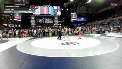 132 lbs Quarters - Thomas Banas, IL vs Alex Gau, MN