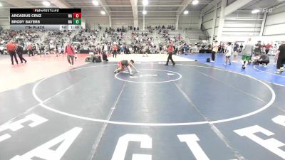 113 lbs 7th Place - Arcadius Cruz, WA vs Brody Sayers, MA