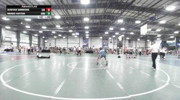 145 lbs Rr Rnd 3 - Ja'Niyah Simmons, Elm Street Grapplers vs Brigid Hatton, OBWC Scarlet