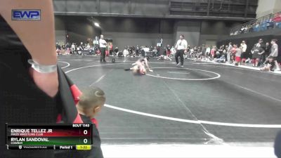 85 lbs Semifinal - Rylan Sandoval, Cowboy vs Enrique Tellez Jr, Maize Wrestling Club