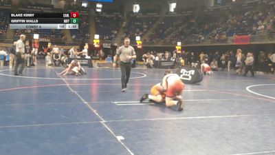 132 lbs Consy 4 - Blake Kirby, Carlisle vs Griffin Walls, Mifflinburg